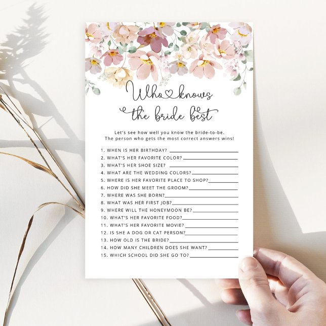 Flores selvagens Que conhece o melhor jogo da noiv (Criador carregado)