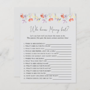 Flores selvagens que conhecem melhor as MAMÃES