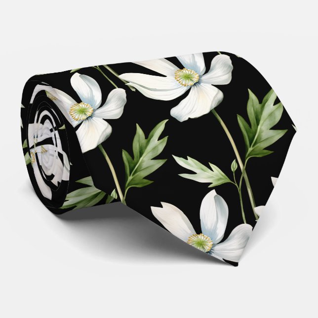 Flores Silvestres de Escritório Casuais Gravata de (Rolled)