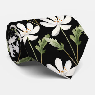 Flores Silvestres de Escritório Casual Gravata de 