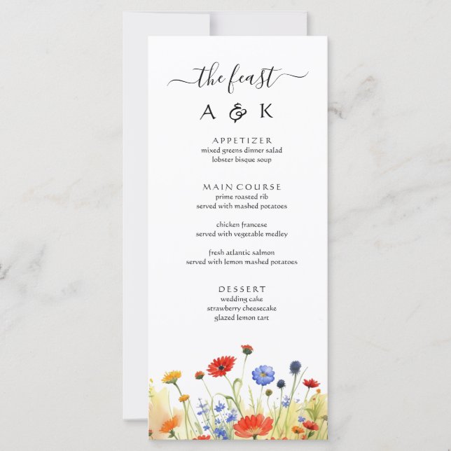 Flores Silvestres do Prado de Primavera (Frente)