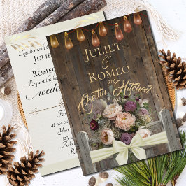 Flores Silvestres e Fita Casando - Creme