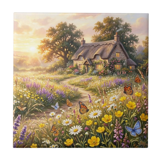 Flores silvestres e uma casa encantadora (Frente)