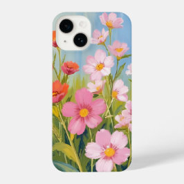 Flores Silvestres Rosa | Pintura Floral em Aquarel