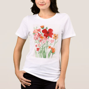 Flores Silvestres Vermelhas e Rosas