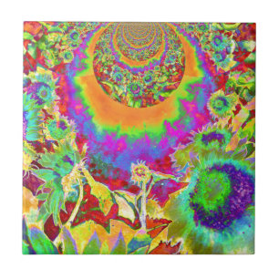 Flores solares elegantes boêmicas