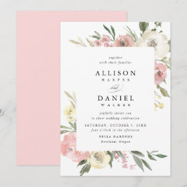 Flores Sutis | Convite de Casamento Moldura