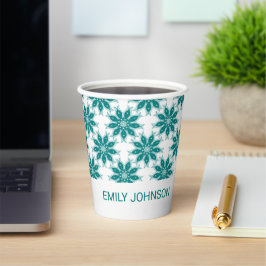 Flores teares nome personalizado branco