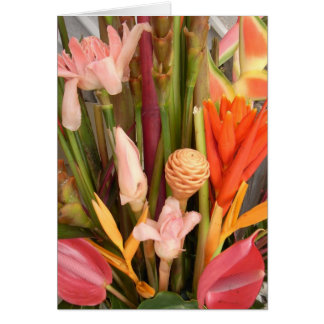 Flores tropicais - Cartão de Vazio