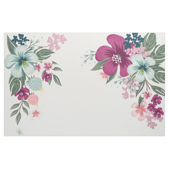 Flores tropicais com Tecido de algodão de 56" em W (Jarda)