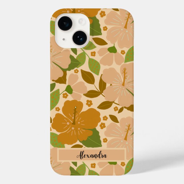 Flores Tropicais Personalizadas para iPhon de Casa (Verso)