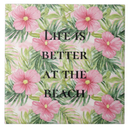 Flores Tropicais Rosa