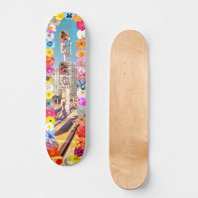 Flores Urbanas Rústicas Skateboard (Frente)