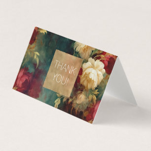 Flores Verdes Brancas Vermelhas Obrigado