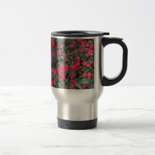 Flores Vermelhas: Caneca de Viagem