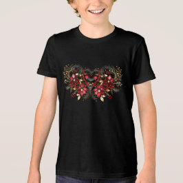 Flores Vermelhas Decorativas Férias Boys T-Shirt