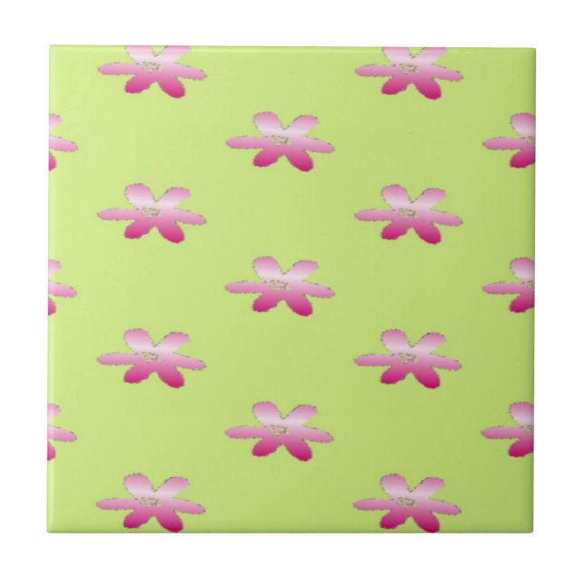 Flores vermelhas em verde (Frente)