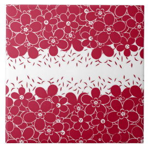 Flores vermelhas margaridas sobre fundo branco