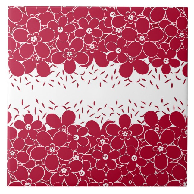 Flores vermelhas margaridas sobre fundo branco (Frente)