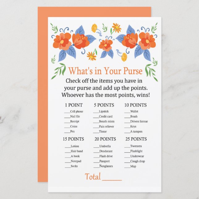 Flores vermelhas O que há no seu jogo (Frente/Verso)