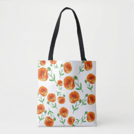 Flores Vermelhas Poppy Bolsa