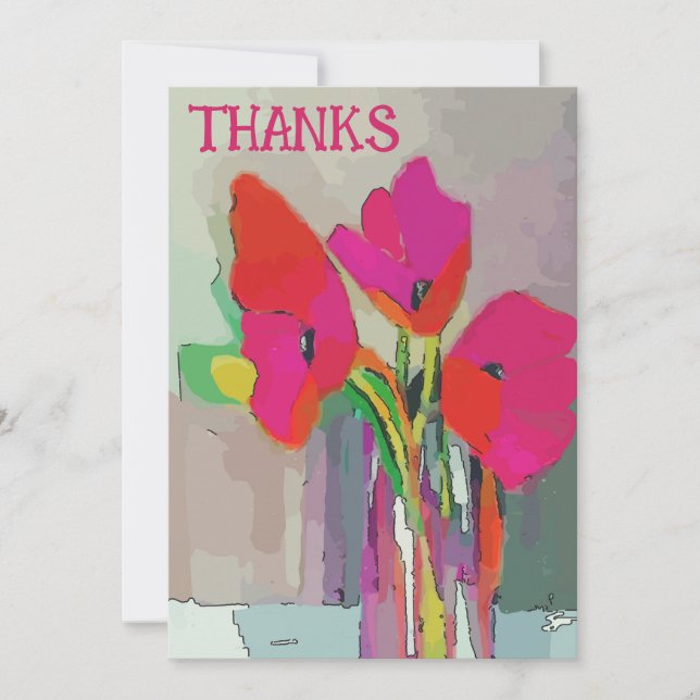 Flores Vermelho e Azul (Frente)