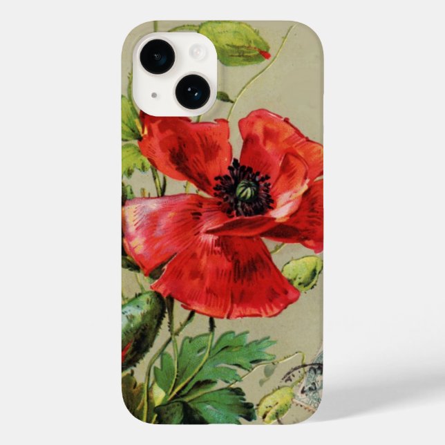FLORES VERMELHOS DE POPULAÇÃO NA CINZA (Verso)