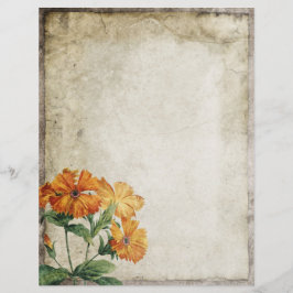 Flores Vintage - Antigo Papel Espanhol