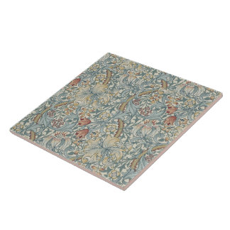 Flores Vintage William Morris Ouro Lily