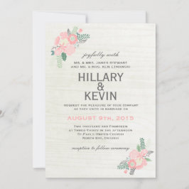 Flores Whimsical - Convite De Casamento