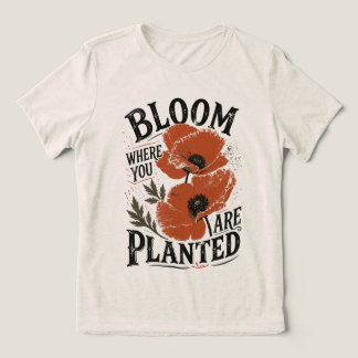 Floresça Onde Você Está Plantado Floral Retro