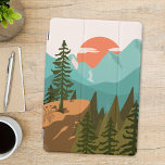 Floresta Abstrato moderna, montanhas e nascer do S<br><div class="desc">Este Cobrir da Floresta Abstrato moderna,  Montanhas e Sunrise iPad Pro é excelente para a sua nova coleção de temas da paisagem de vintage. Perfeito também para presentes para amantes da natureza,  amantes de caminhada e viajantes.</div>
