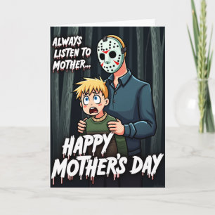 Floresta Assustadora Cartão do Dia Feliz das Mães