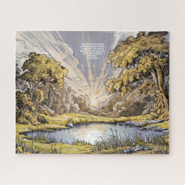 Floresta Cênica Haven - Quebra-cabeça de Poesia El (Horizontal)