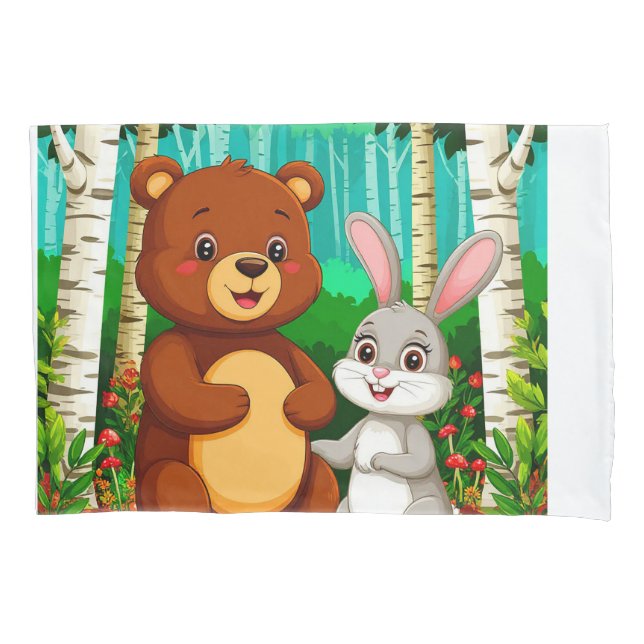 🐻🐰 Floresta da Amizade do Urso e do Coelho Fofos (Frente)