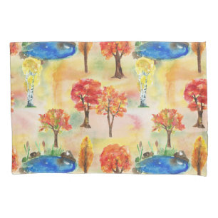 Floresta de aquarela