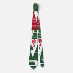 floresta de árvore de natal gravata