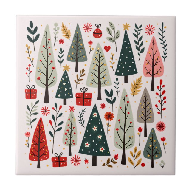 Floresta de Árvores de Natal Caprichosas (Frente)