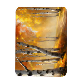 Floresta de Aves no Outono - Ímã Flexível