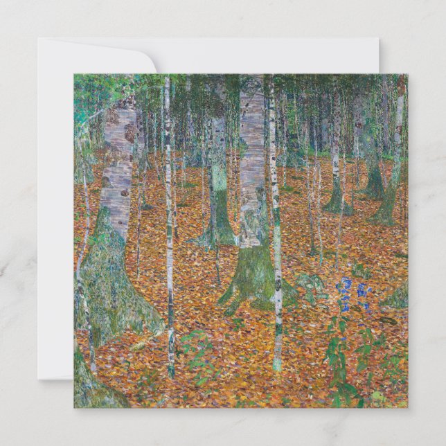Floresta de Birch | Gustav Klimt | (Frente)