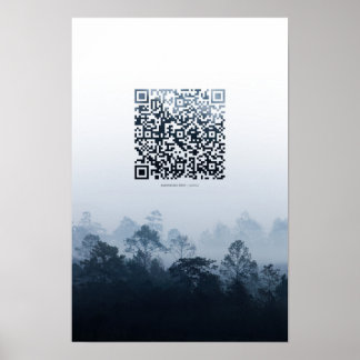 Floresta de cães - Poster de Código QR Motivaciona