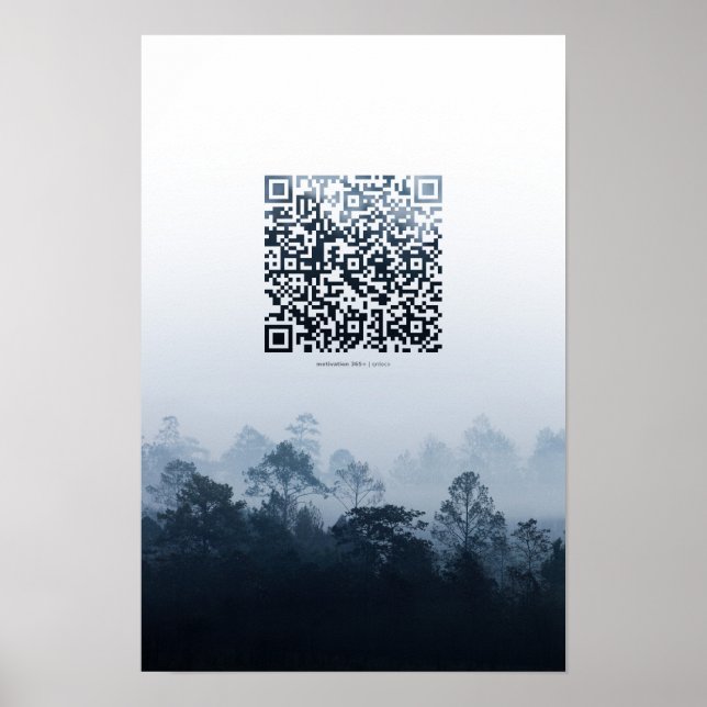 Floresta de cães - Poster de Código QR Motivaciona (Frente)