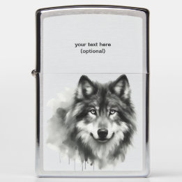 Floresta de Cinza Majestosa Wolf Stunning Watercol