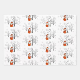 Floresta de inverno Foxy