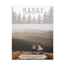 Floresta de Natal | Pinheiros e Cartões com fotos