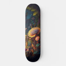 Floresta de patamar de skate Girly Mushroom
