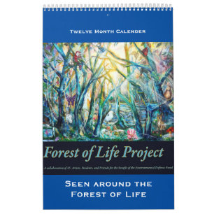 Floresta do calendário da vida, vista em torno da