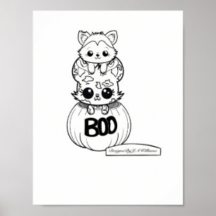 Floresta e Arqueiro colorem seu próprio Poster