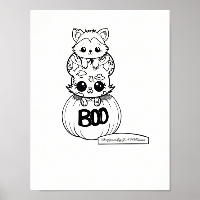 Floresta e Arqueiro colorem seu próprio Poster (Frente)