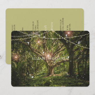 Floresta Encantada, Fadas, Convite de Casamento